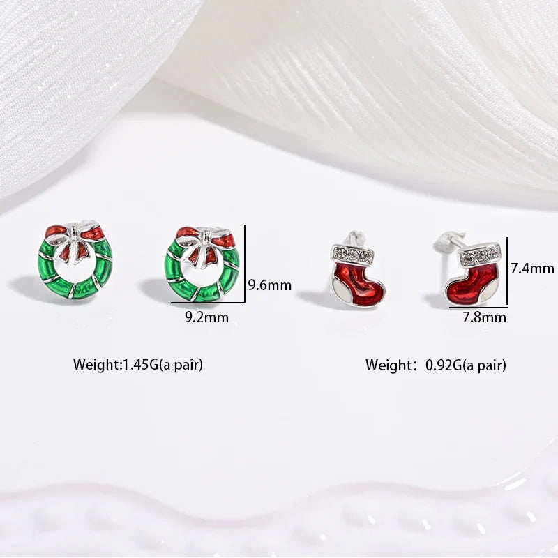 Mirabella Stud Earrings | Fruit & Holiday Trio