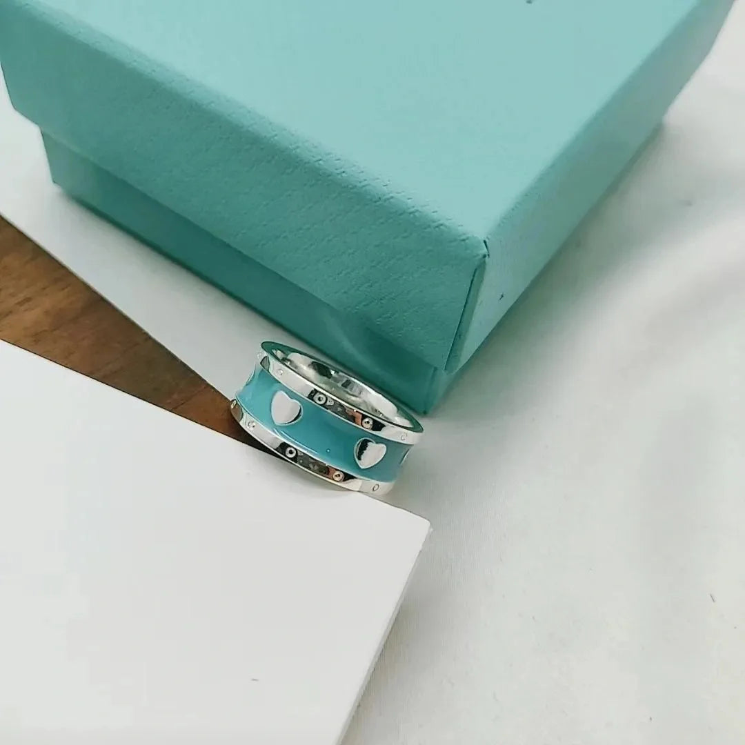 Coeurciel | 925 Silver Heart in Tiffany Blue