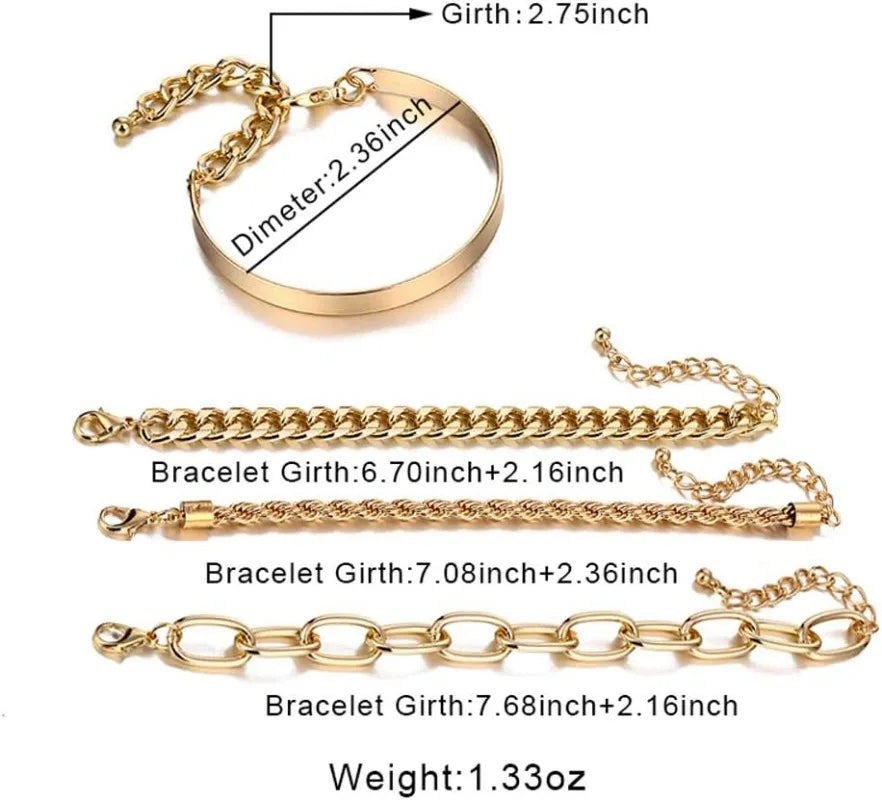 Aurelia | 14K Gold-Plated | Bracelet Set