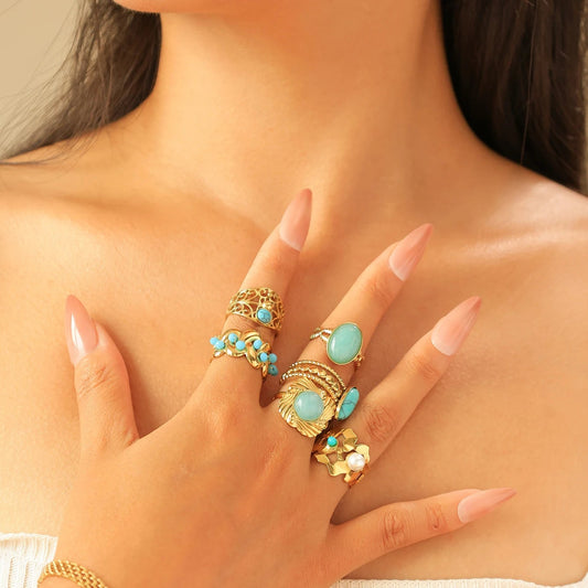Turévia | Golden Bloom. Timeless Turquoise.