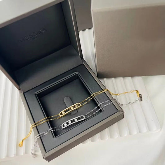 Oval Gleam | 18K Gold-Plated | Double Chain