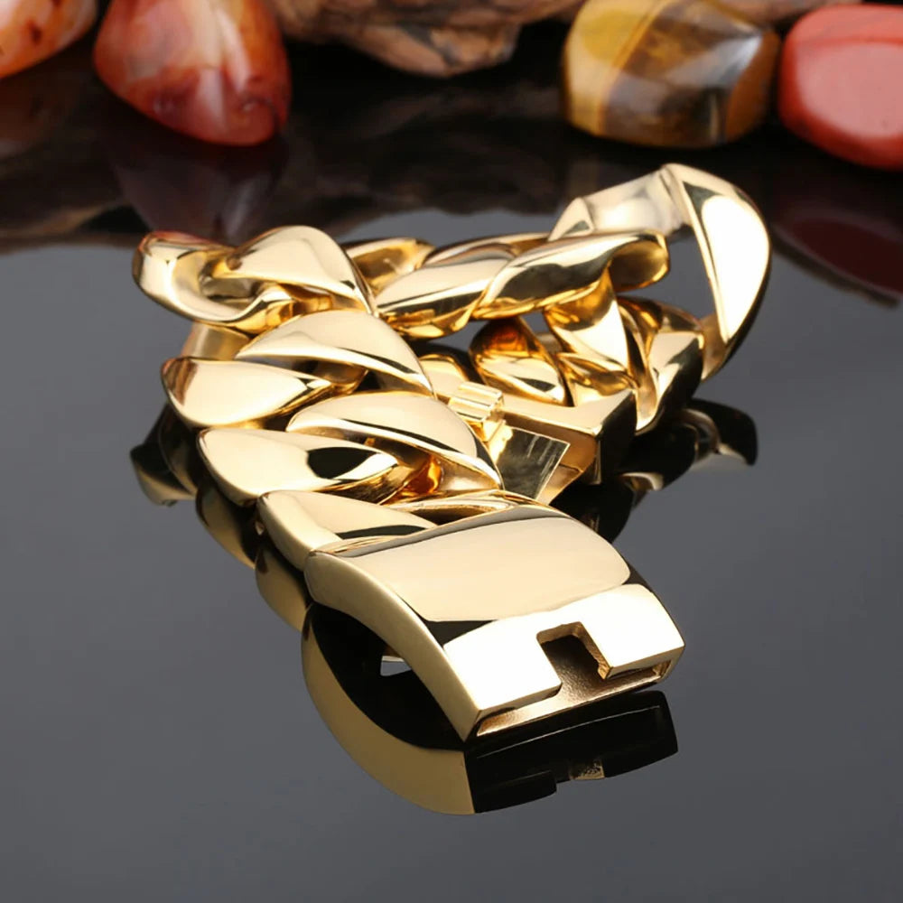 Cúbanoir | 18K Gold-Plated | 32mm Cuban Link