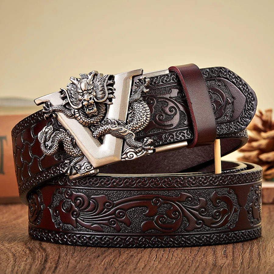 Dracovia | Dragon V Gold Buckle Belt