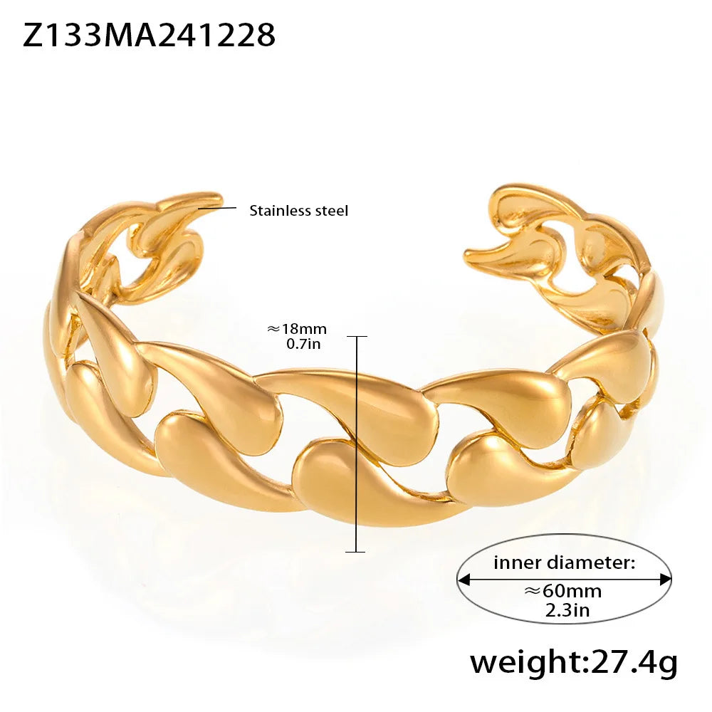 Elvara Drop | 18K Gold-Plated | Water-Inspired