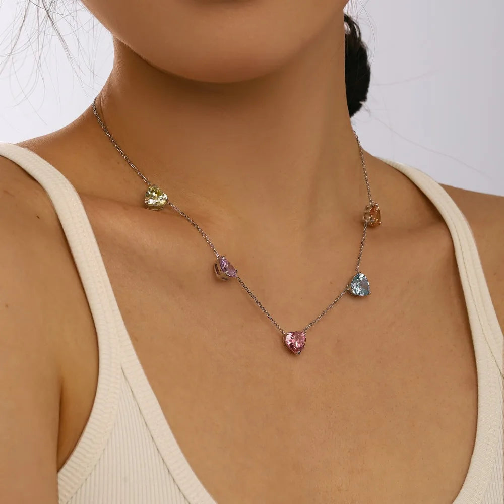 Aurora Hearts | 925 Silver | Multicolor Glow