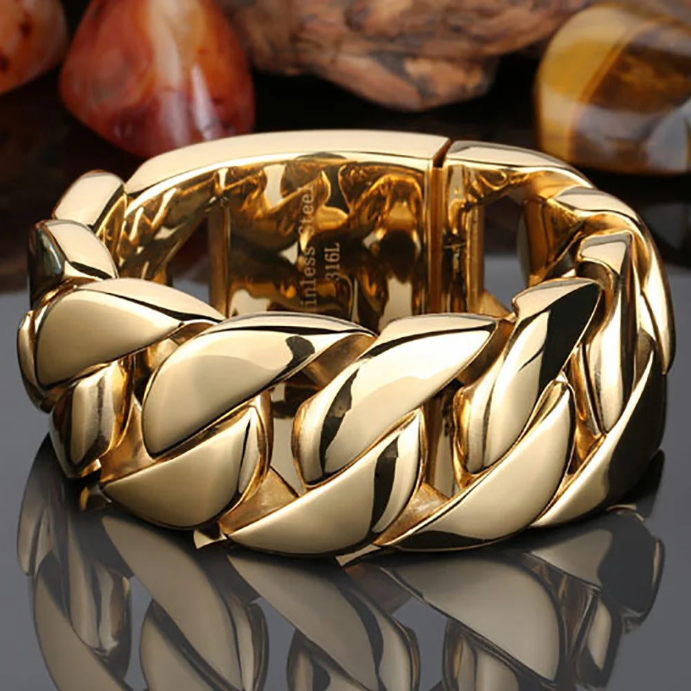 Cúbanoir | 18K Gold-Plated | 32mm Cuban Link