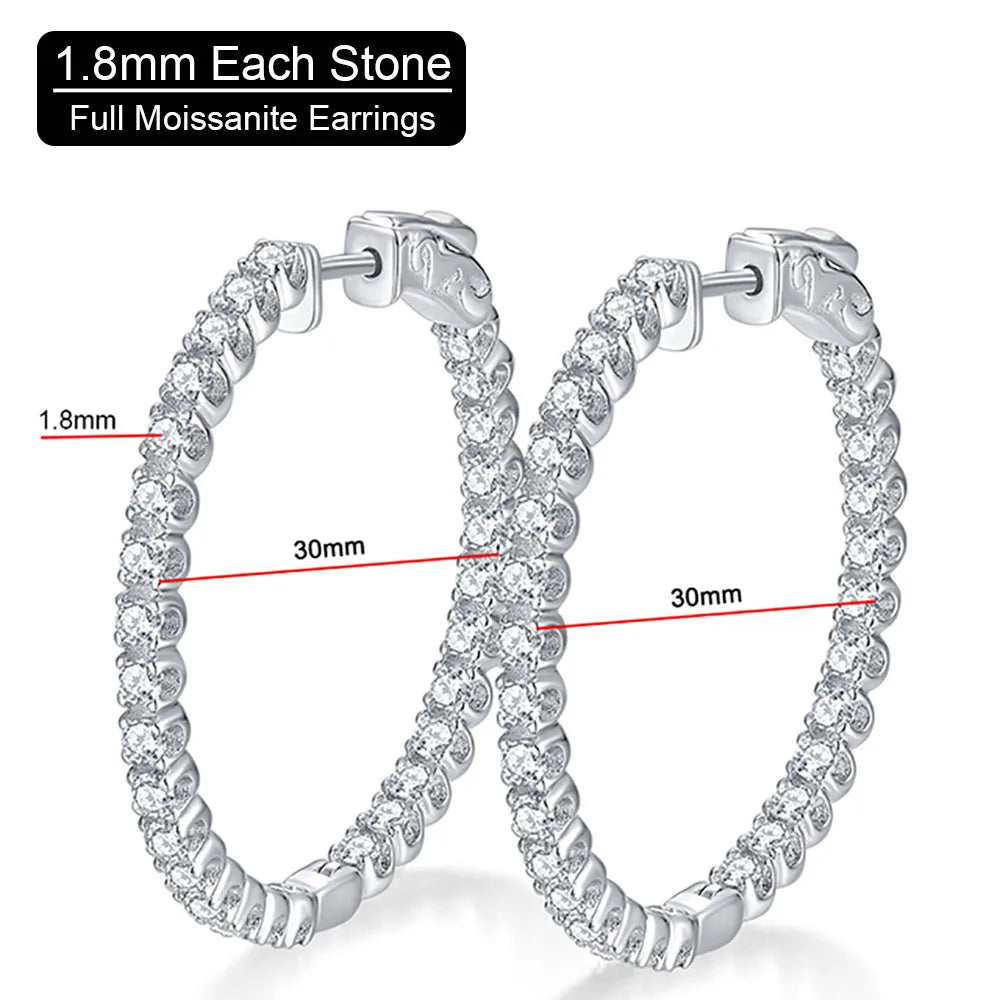 Auréline | Moissanite Hoop Brilliance