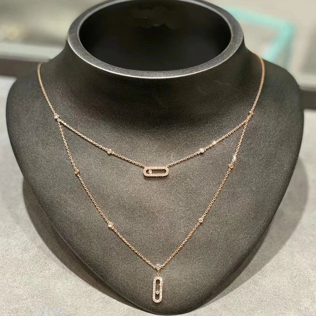 Duo Gleam | 18K Gold-Plated | Layered Necklace
