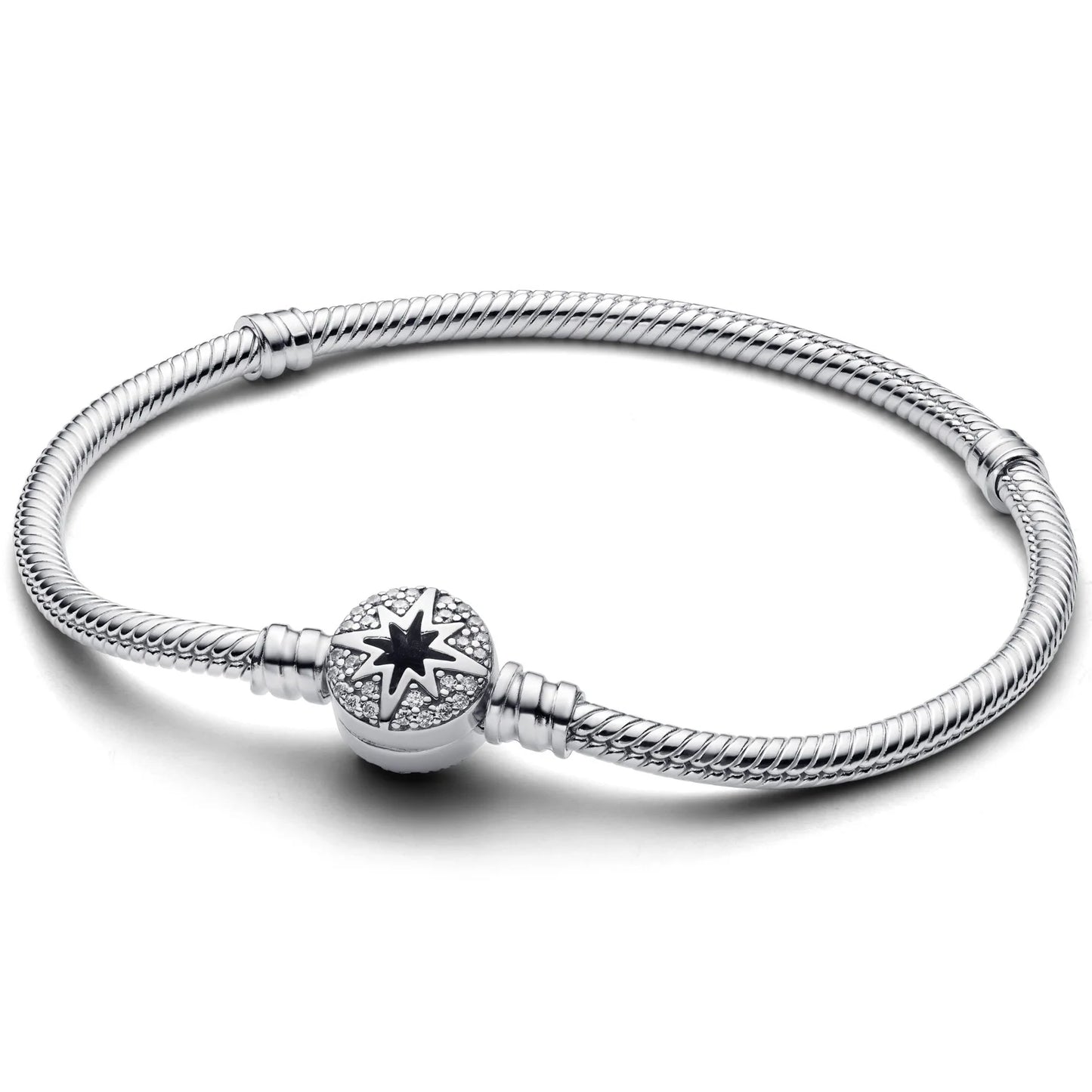 Amorvén | Sterling Silver Snake Chain with Heart
