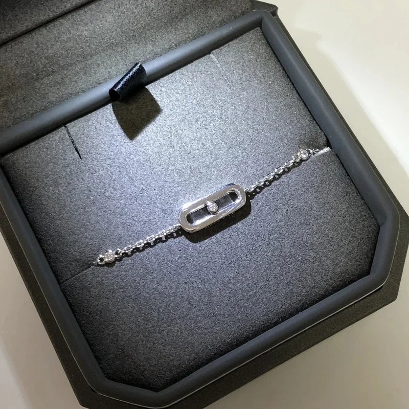 Aurévo | 925 Silver 18K Gold-Plated | Moving Stone