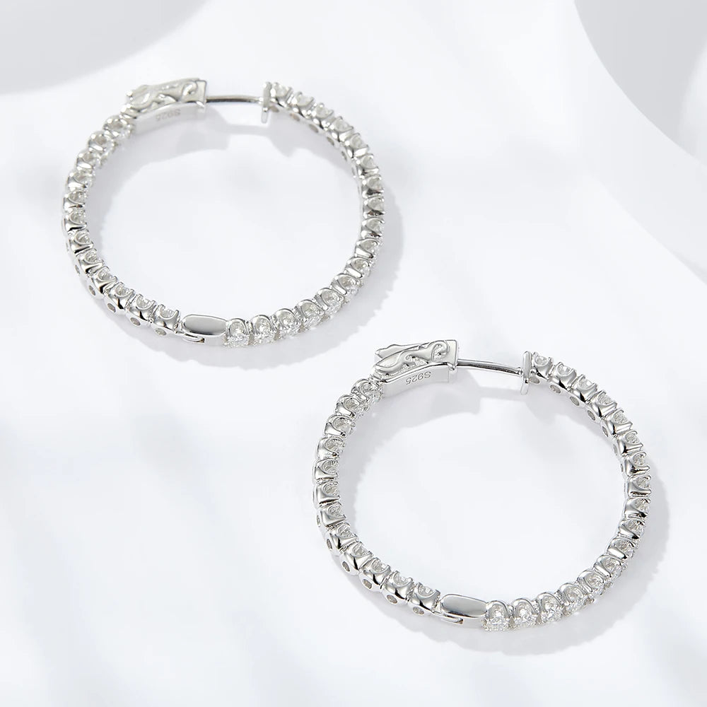Auréline | Moissanite Hoop Brilliance