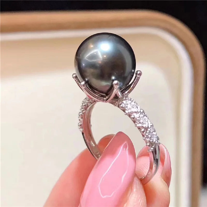 Noctéra | Black Pearl Ring