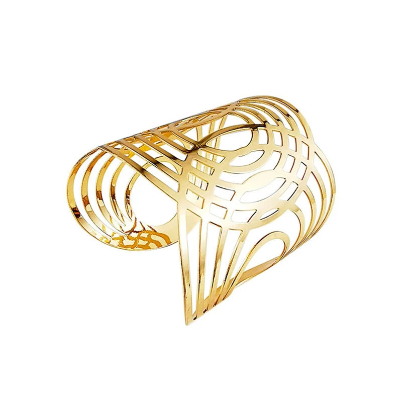 Aurévia | Gold-Tone | Sculpted Cuff