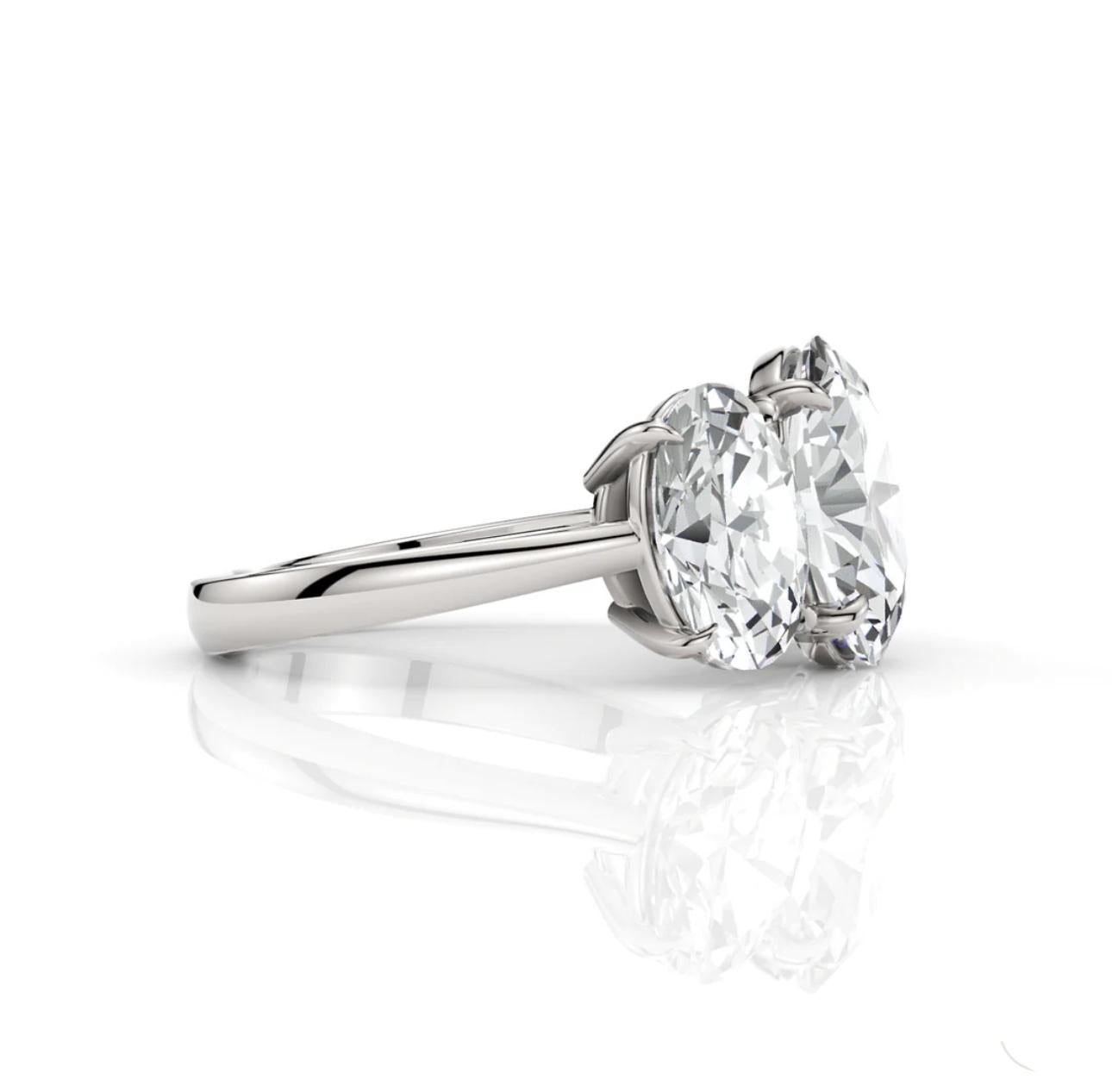 Diamond ring on a white background