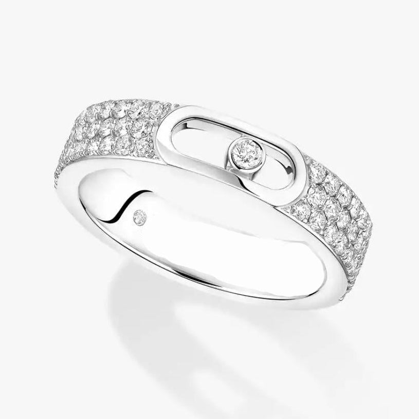 MOVE JOAILLERIE PAVÉ WEDDING RING on a white background