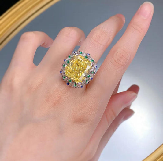 Imperial Radiance — Yellow Fire Elegance