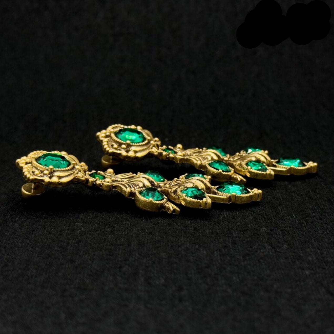 LIVAEDRA Earrings — Gilded Botanical Statement