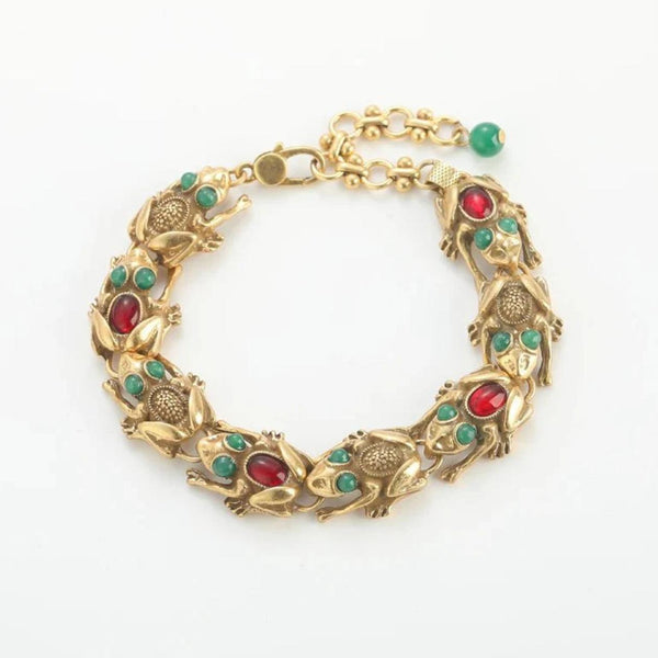 Thaloura Bracelet — Sculpted Frog Gold Design