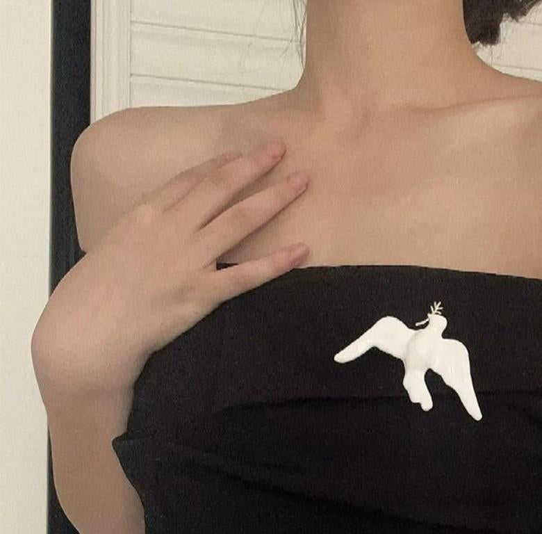 Gaza — Enamel Dove of Grace