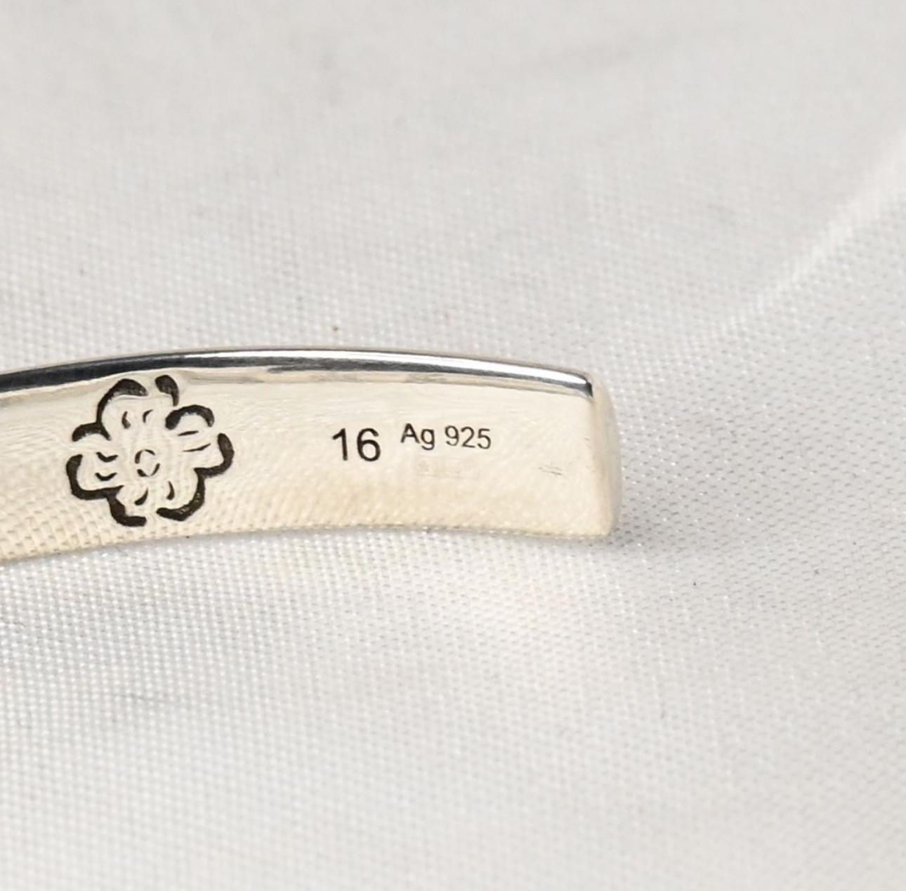 Blind For Love bangle — Oxidized İtalyan 925 Silver