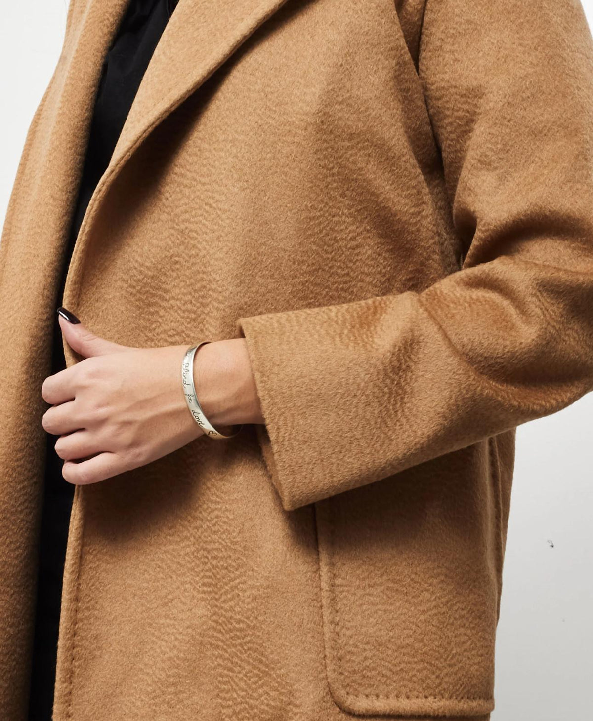 Blind For Love bangle — Oxidized İtalyan 925 Silver