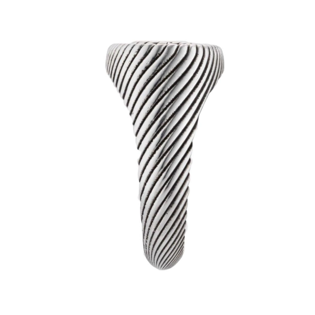 Evolaro — Oxidized Silver Spiral