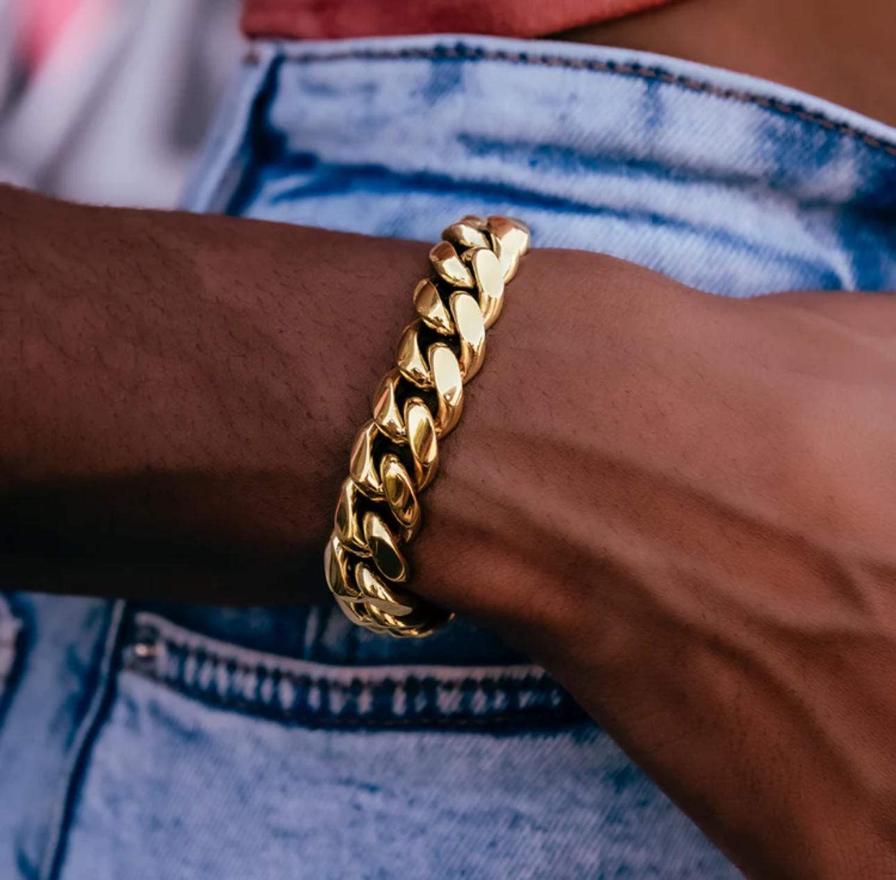 Cúbanoir Bracelet | Cuban Link in Premium 316L Stainless Steel