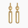 Pair of LEXINGTON DOUBLE LINK DROP EARRINGS on a white background