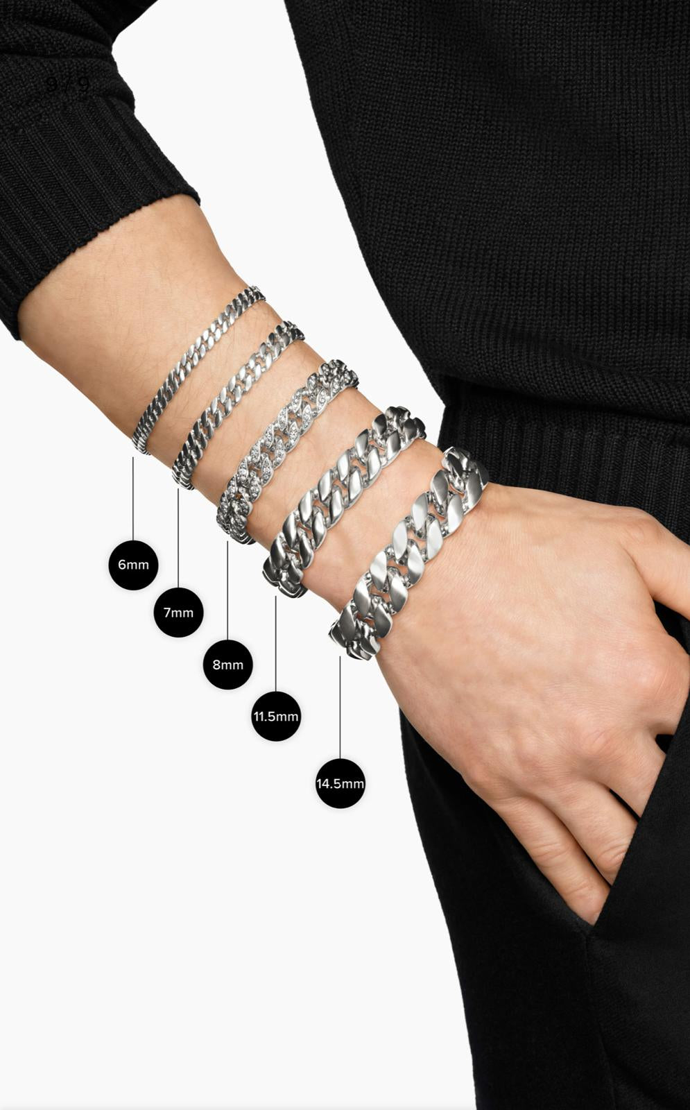Curb Chain Bracelet | Handcrafted in Italian 925 Silver